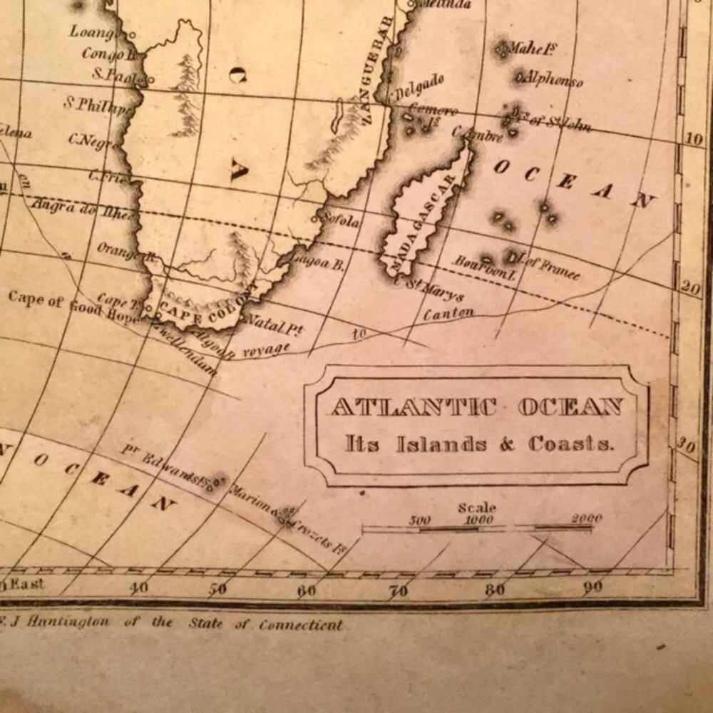 Antique Hand Colored 1830 Map- Atlantic Coastlines - Picture 2 of 10